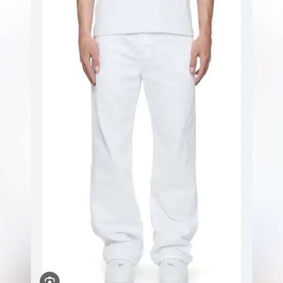 Men's Purple Brand Carpenter White Jeans Sz 34 - Picture 1 of 12